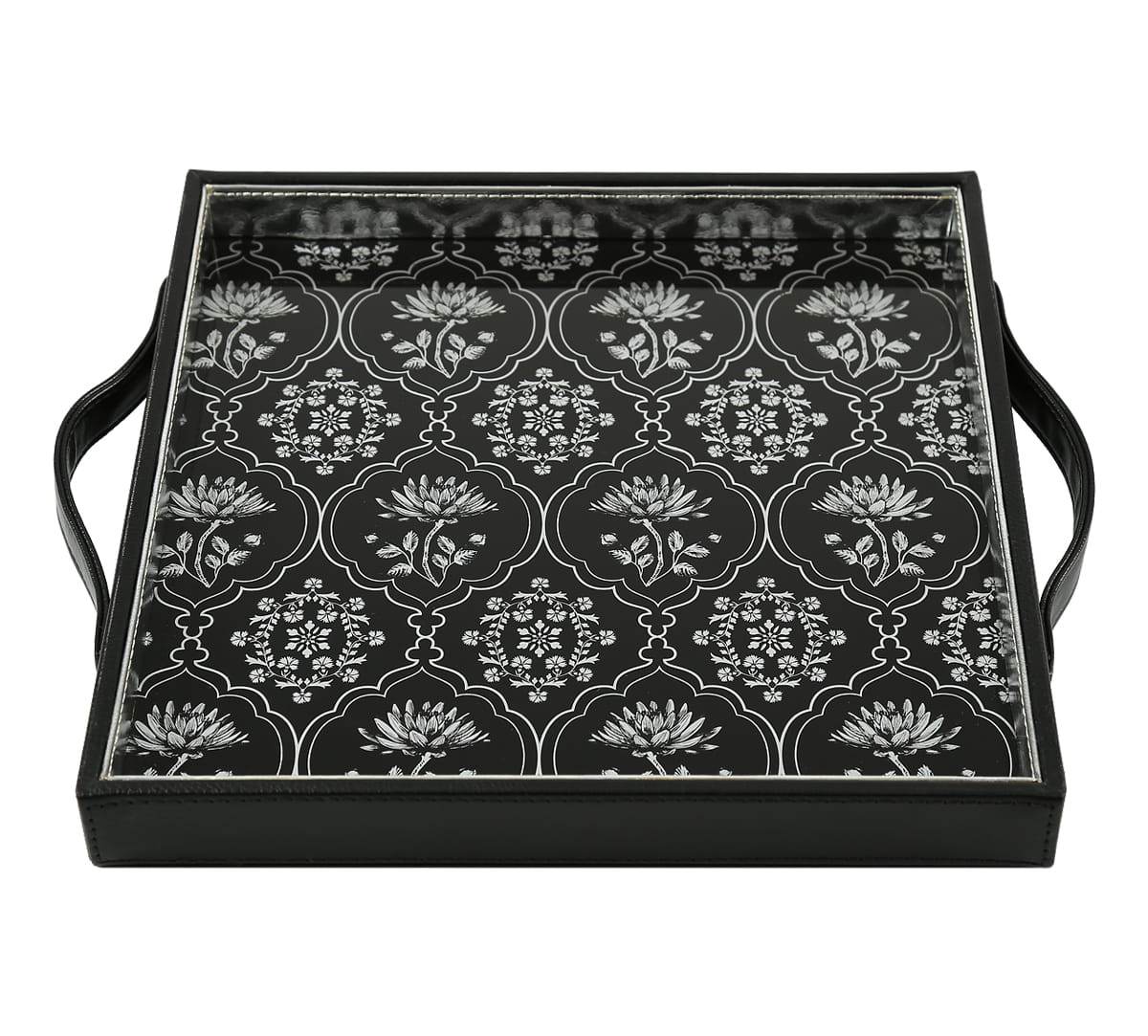 Monochrome Lotus Reiteration Leather Tray