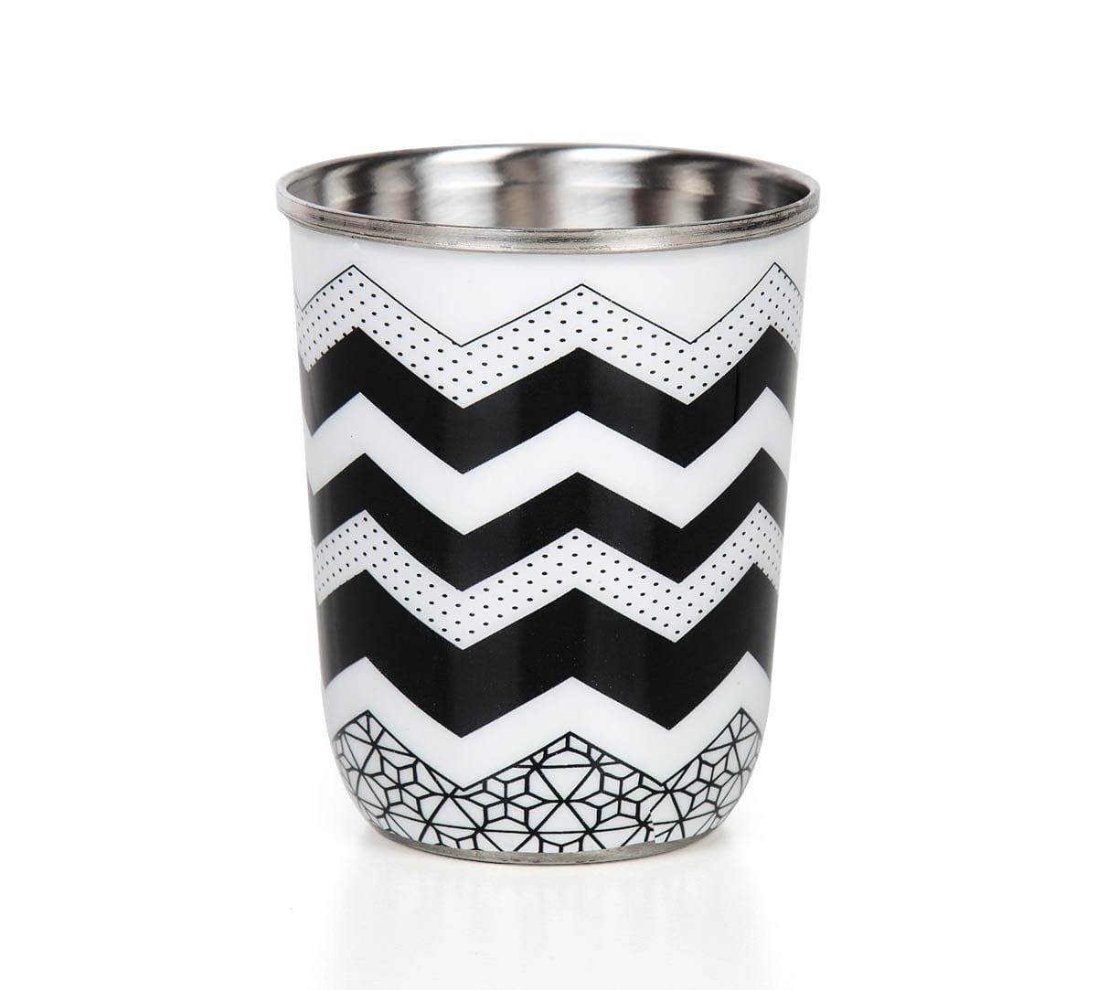 Monochrome Moonshine Small Steel Tumblers (Set of 2)