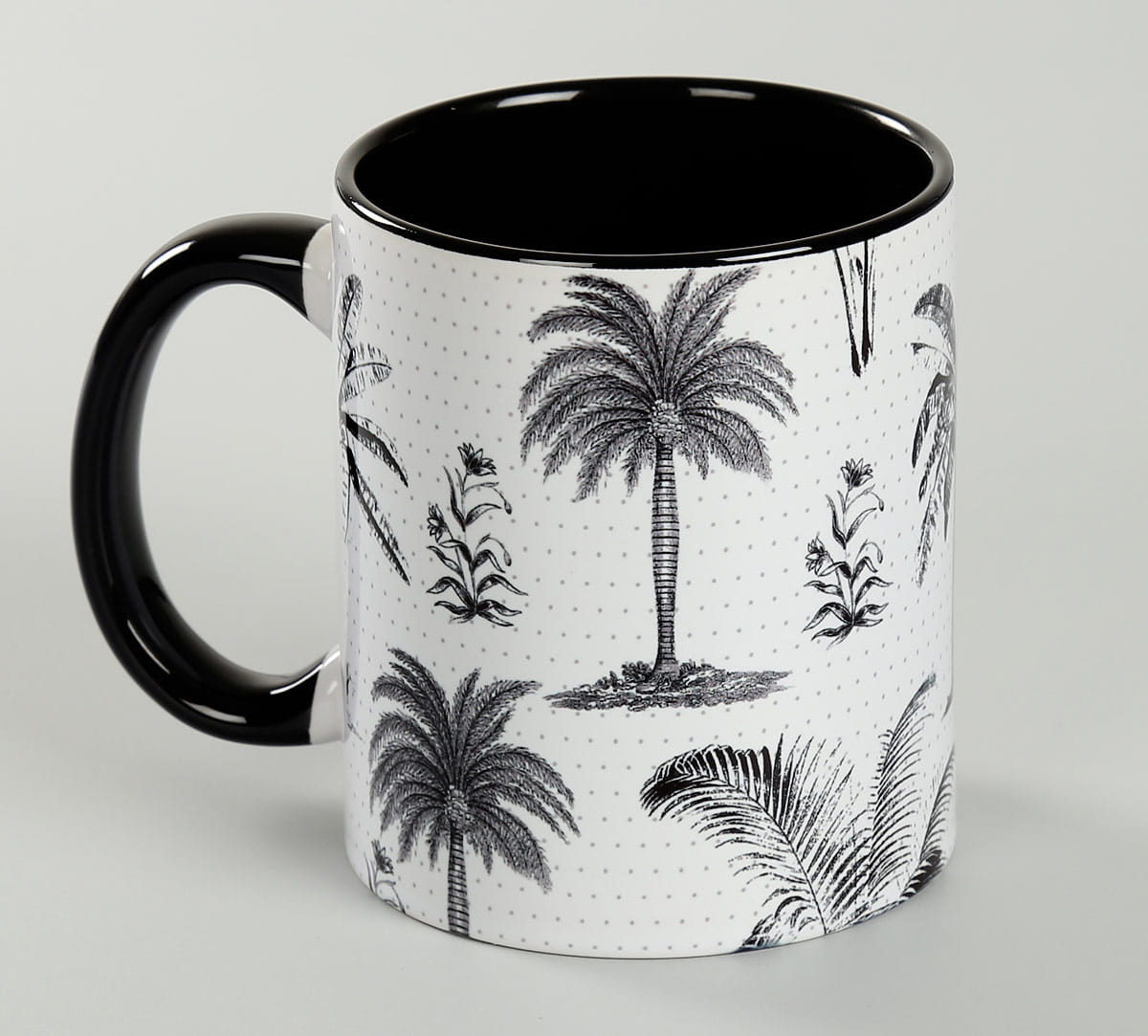 Monochrome Palms Coffee Mug