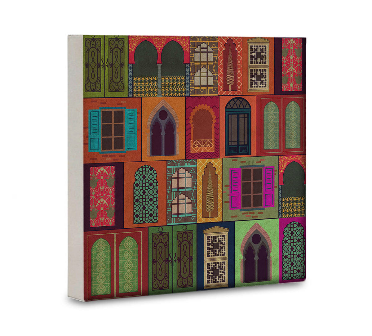Mughal Doors Reiteration Canvas Wall Art