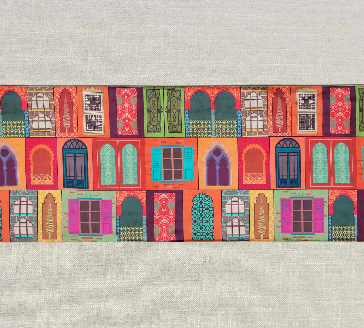Mughal Doors Reiteration Bed and Table Runner