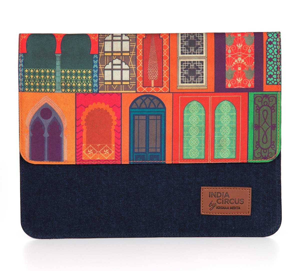 Mughal Doors Reiteration Denim iPad/Portfolio Sleeve