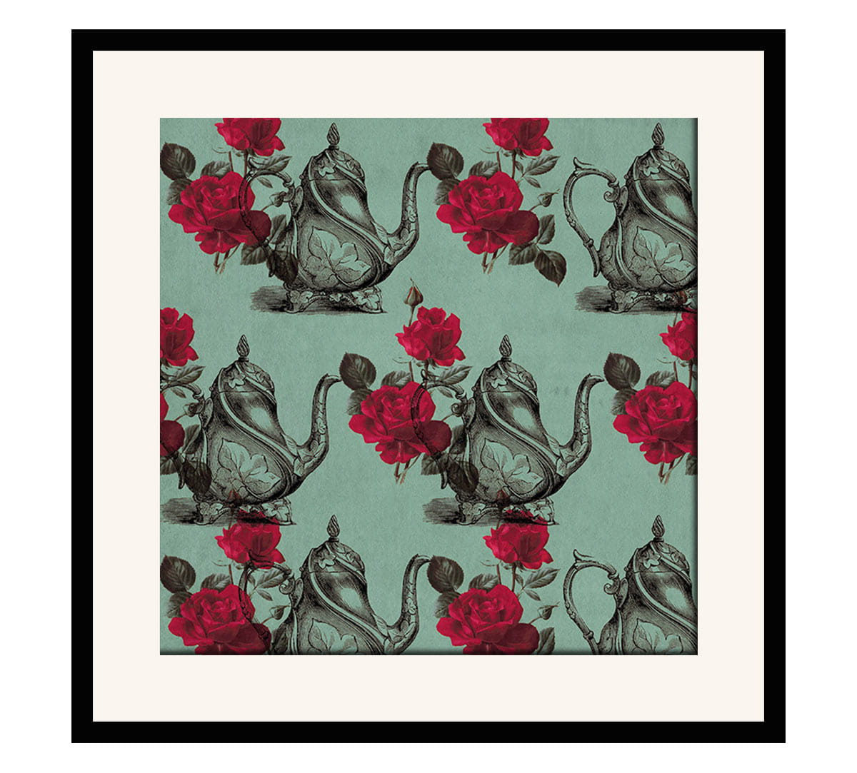 Mystic Rose Kettles Framed Wall Art