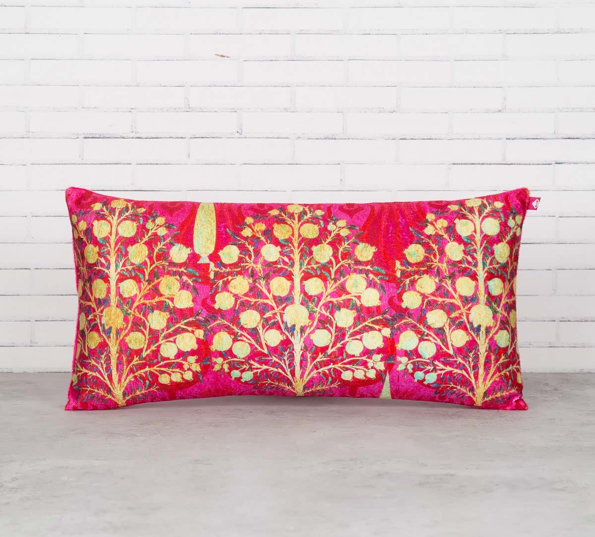 Mystical Pomegranate 16" x 8" Blended Velvet Cushion Cover