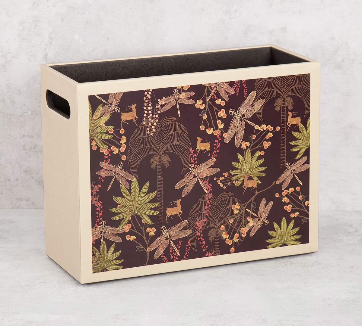 Palmeria Bloomer Leather Magazine Holder