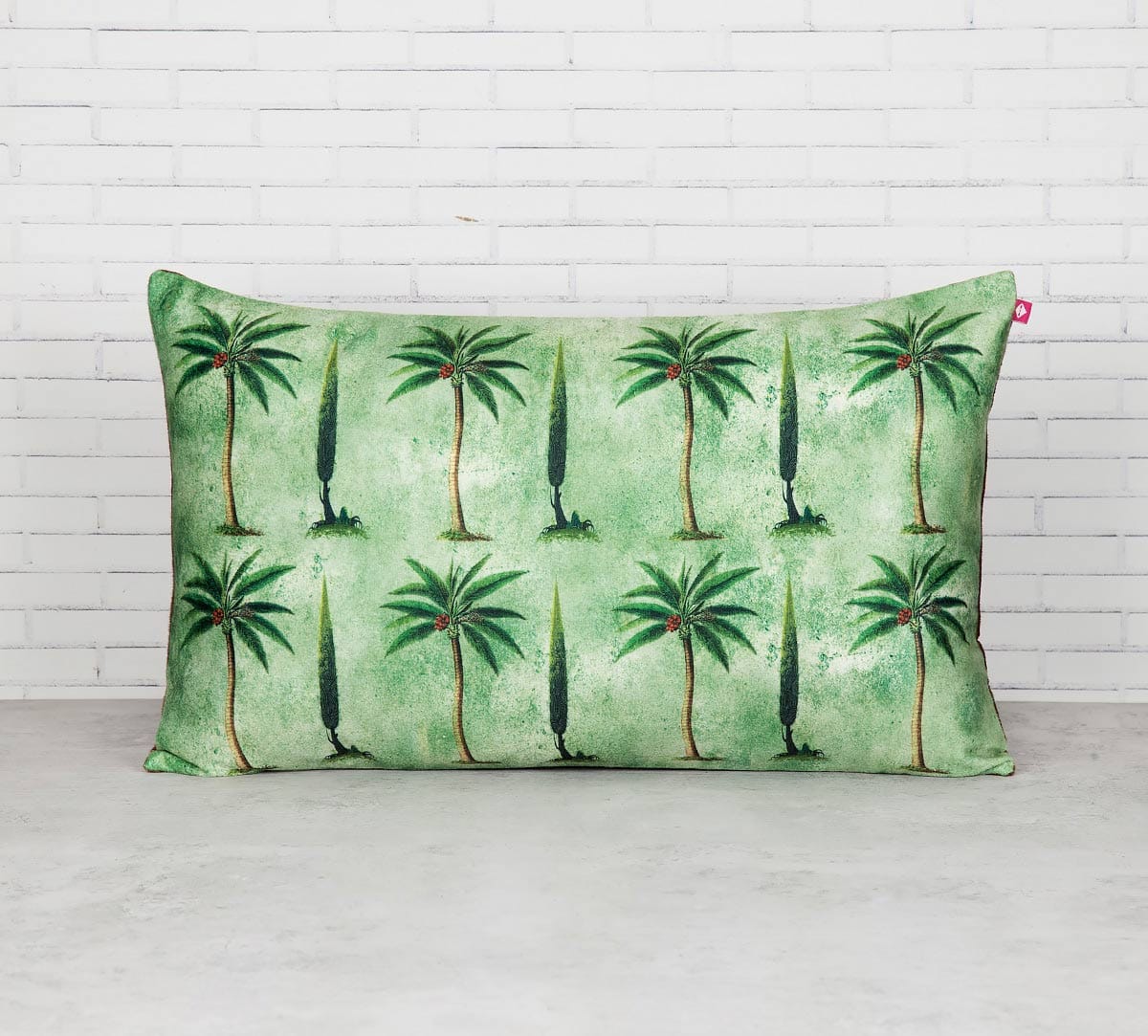 Palmeria Conifer Reiteration 20" x 12" Blended Velvet Cushion Cover