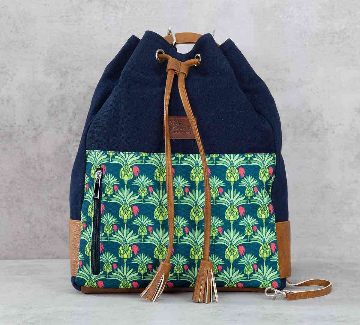 Palmeria Reiteration Denim Hobo Bag