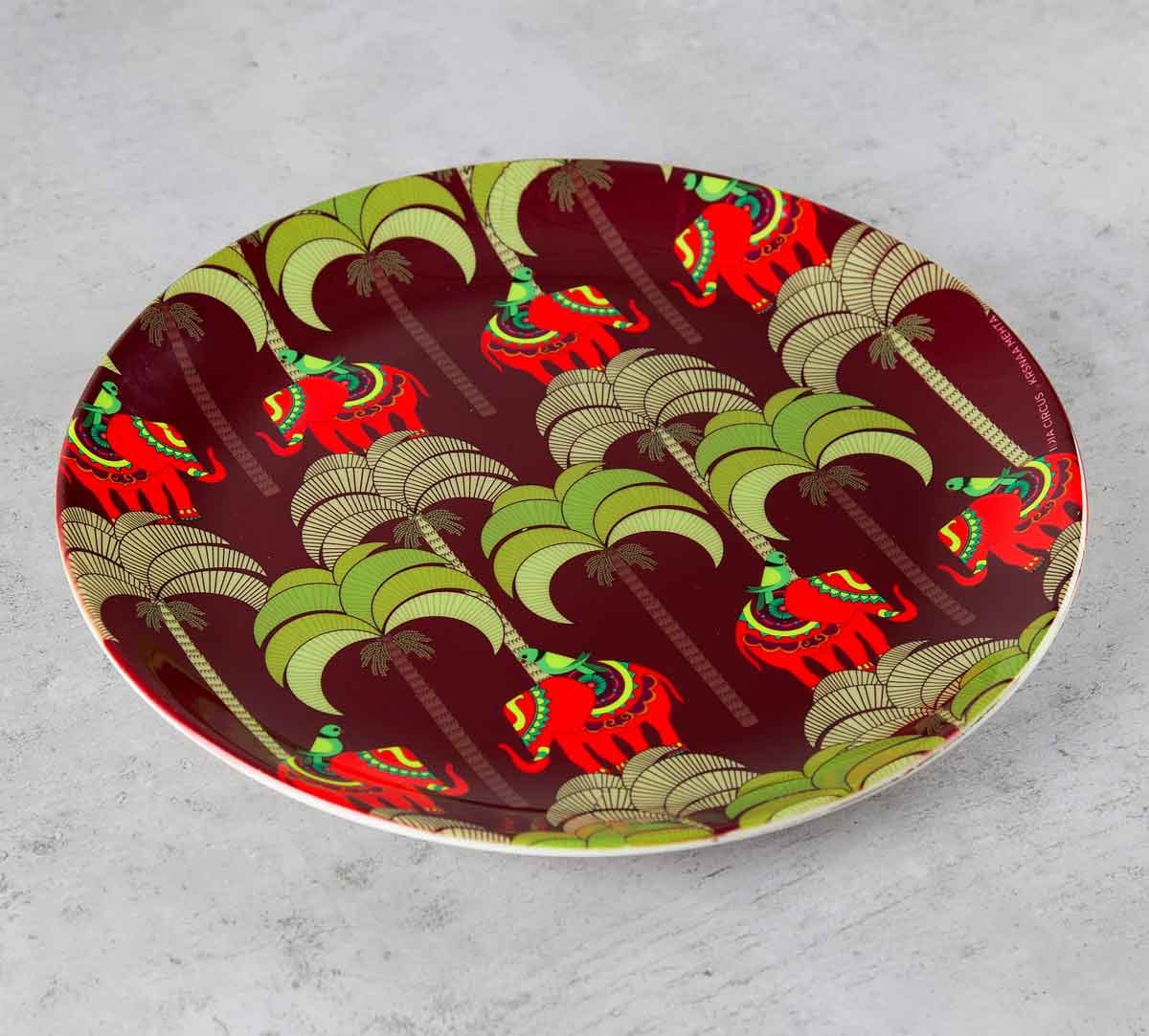 Palmeria Tusker Reiteration 10 inch Decorative and Snacks Platter
