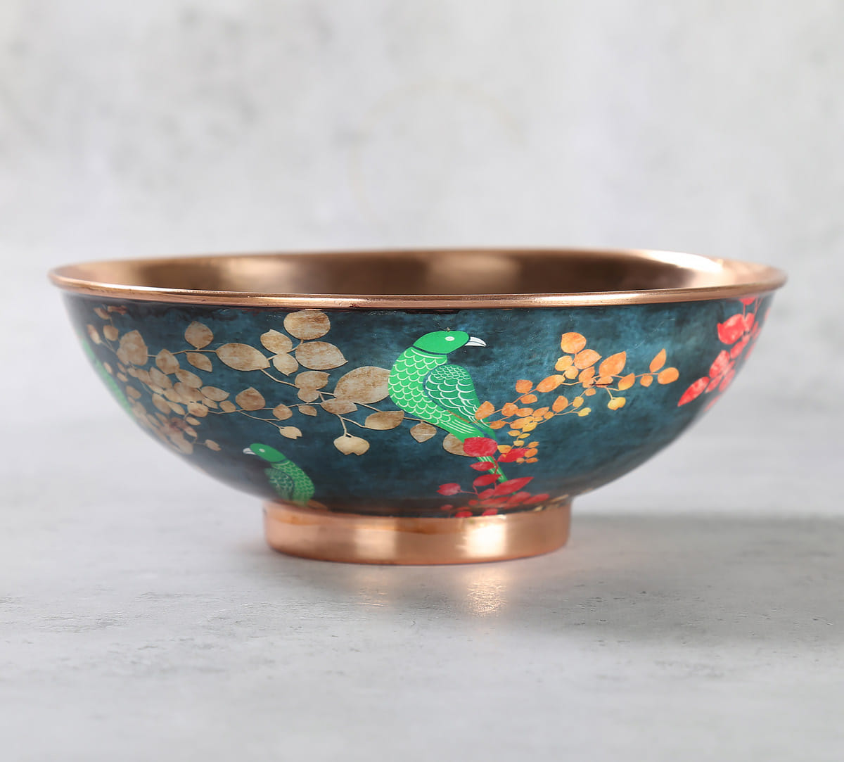 Parrots of the night Copper Bowl