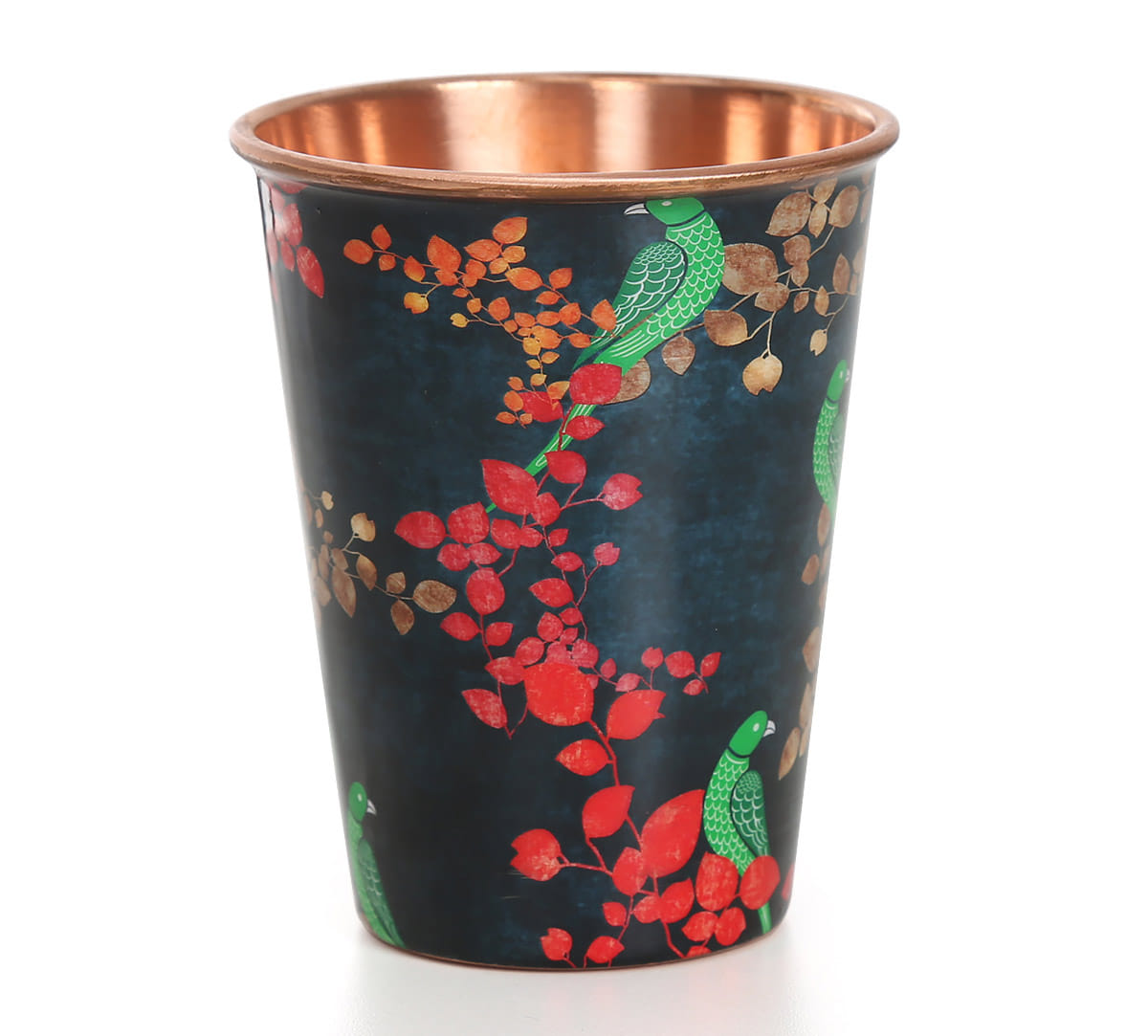 Parrots of the night Copper Tumbler