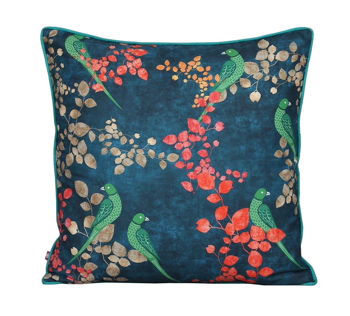 Parrots of the night Satin Blend Cushion Cover