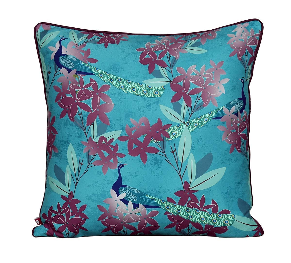 Peacock Games Satin Blend Cushion Cover