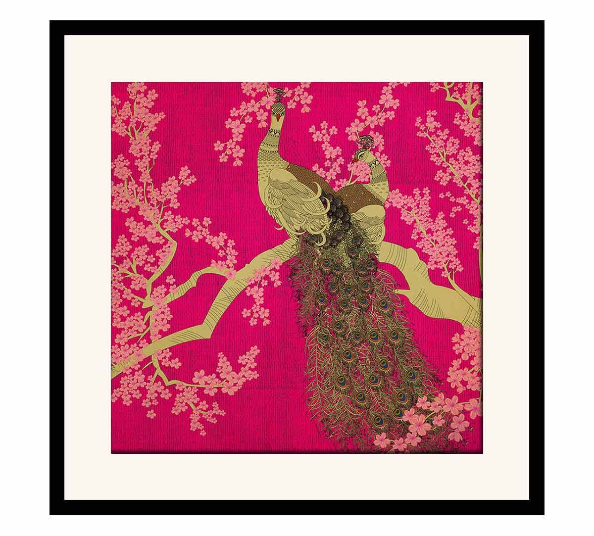 Peacock Love Framed Wall Art