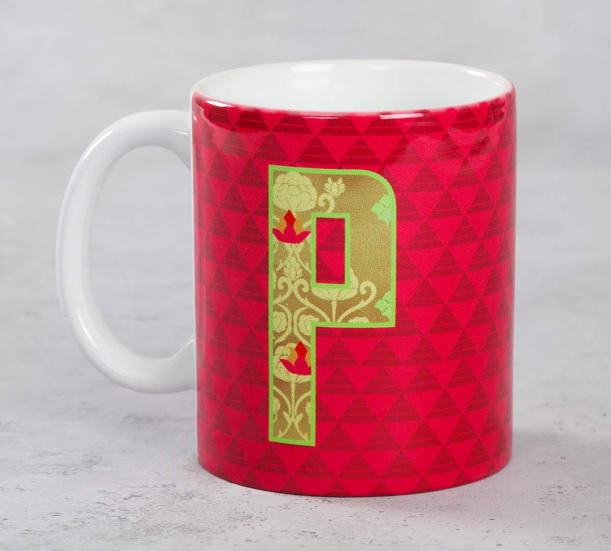 Pink Alphabet P Coffee Mug