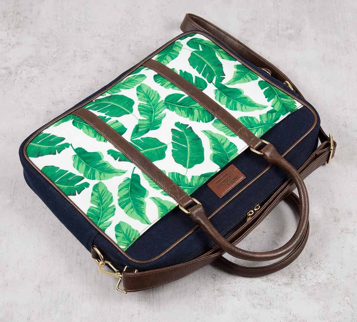 Pleasant Peduncle Denim Laptop Bag