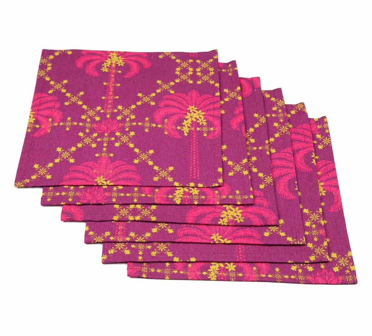 Poly Palmeria Cocktail Napkins (Set of 6)