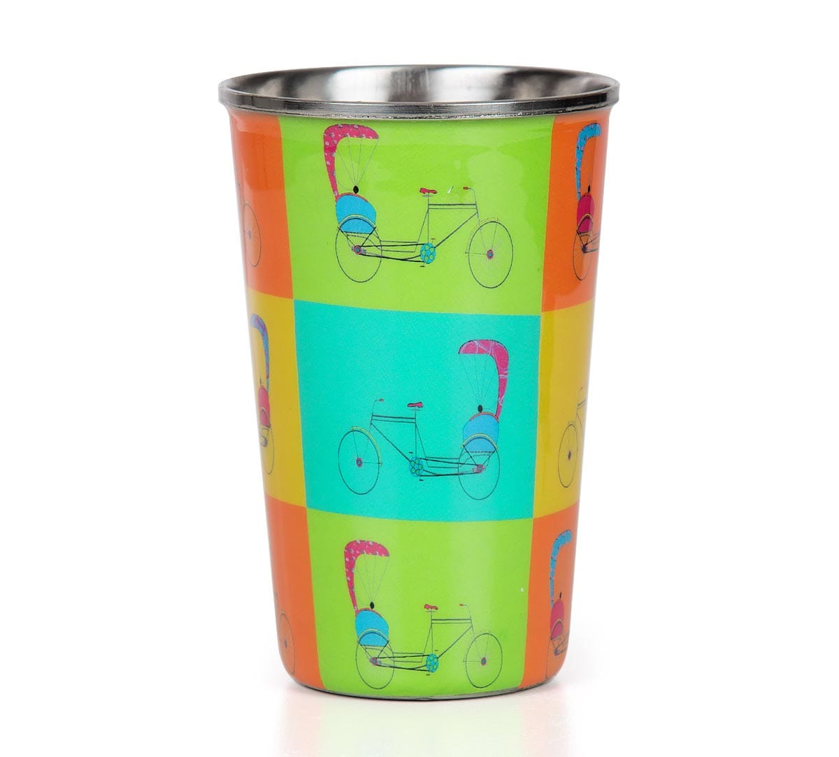 Pop Jinricksha Steel Tumbler (Set of 2)
