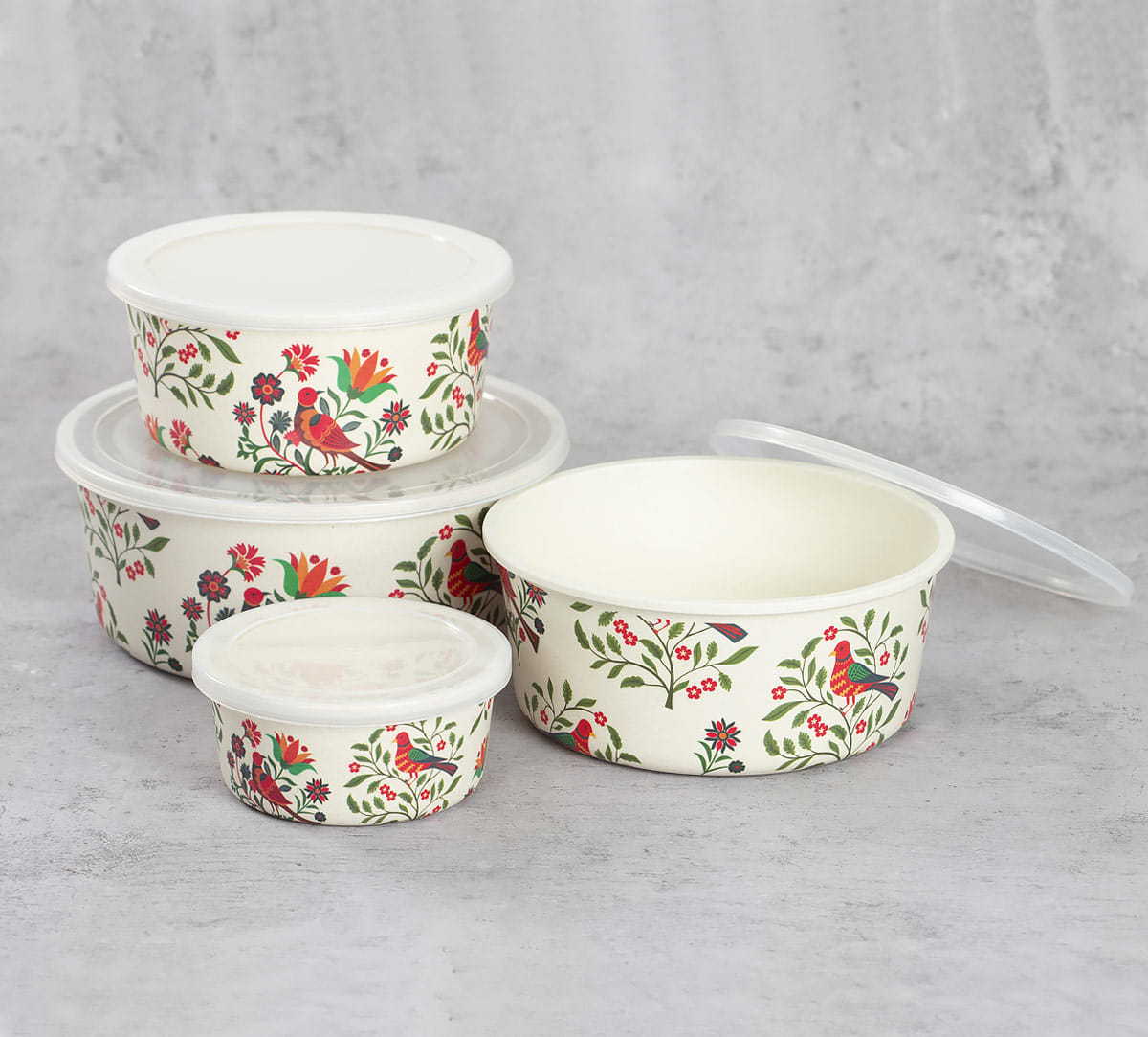 Psittacines Enquiry Bamboo Container Set