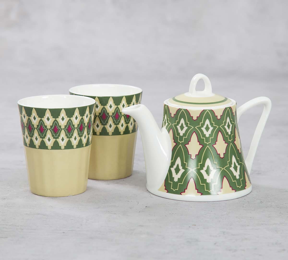 Rose Mallow Moscheutos Tea Kettle Set