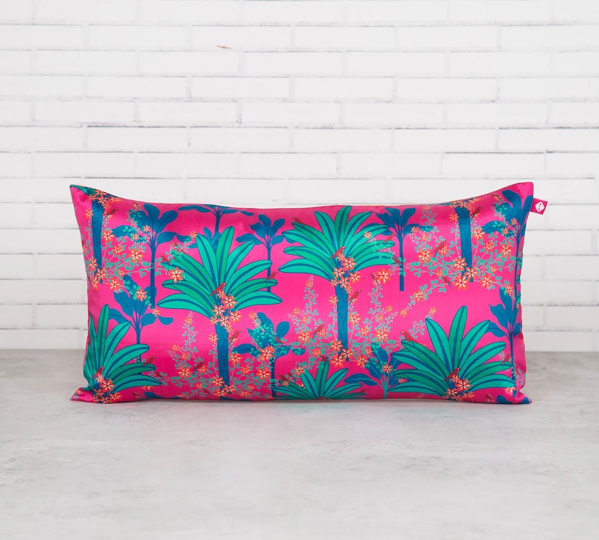 Royal Palms 16" x 8" Blended Taf Silk Cushion Cover