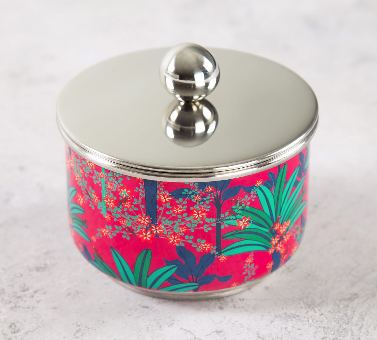 Royal Palms Steel Bowl with Lid