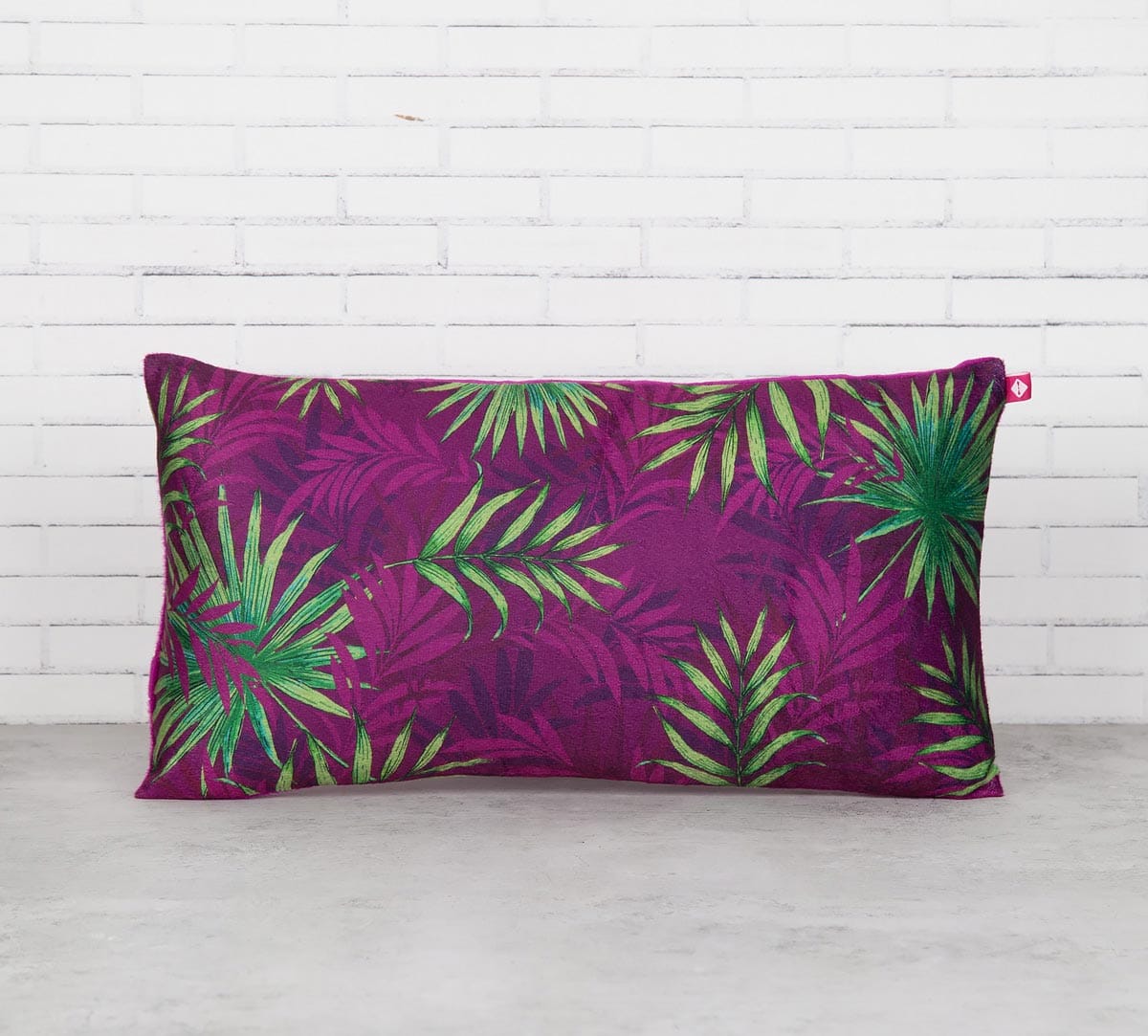 Sangria Tropical Fall 16" x 8" Blended Velvet Cushion Cover