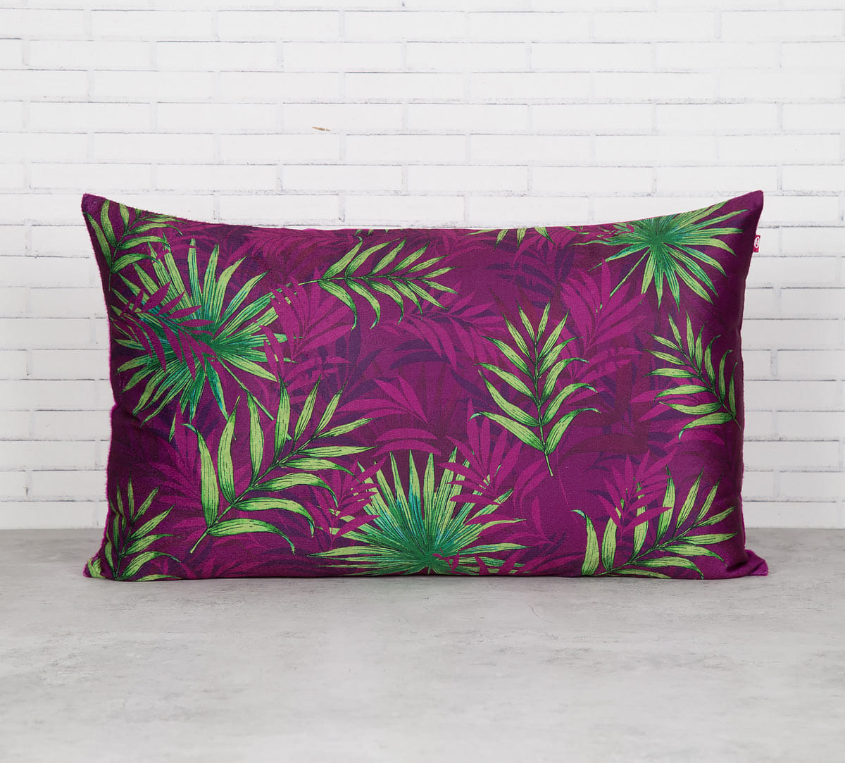 Sangria Tropical Fall 20" x 12" Blended Velvet Cushion Cover