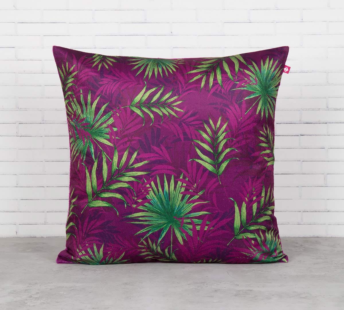 Sangria Tropical Fall Blended Velvet Cushion Cover