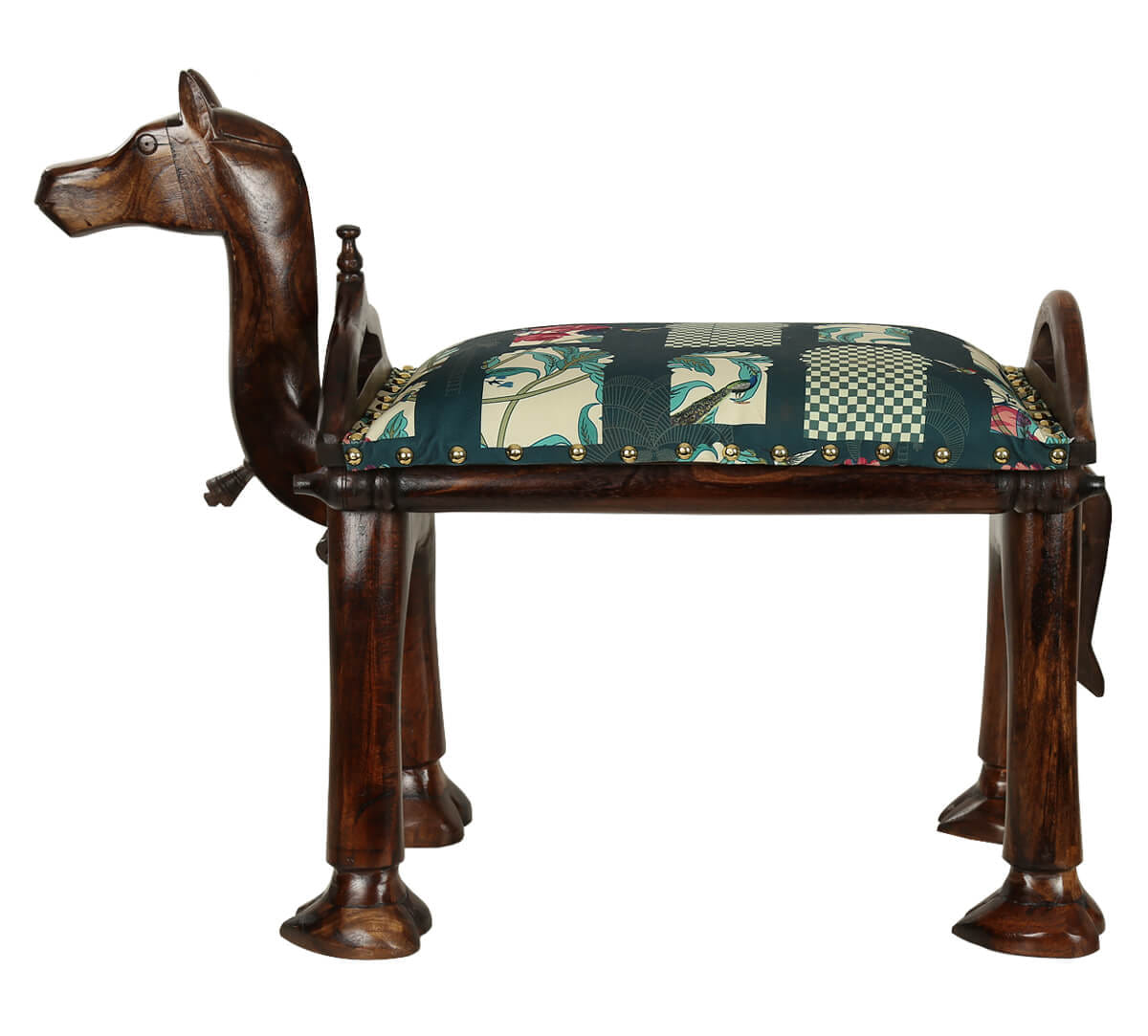 Signature Windows Camel Pouffe