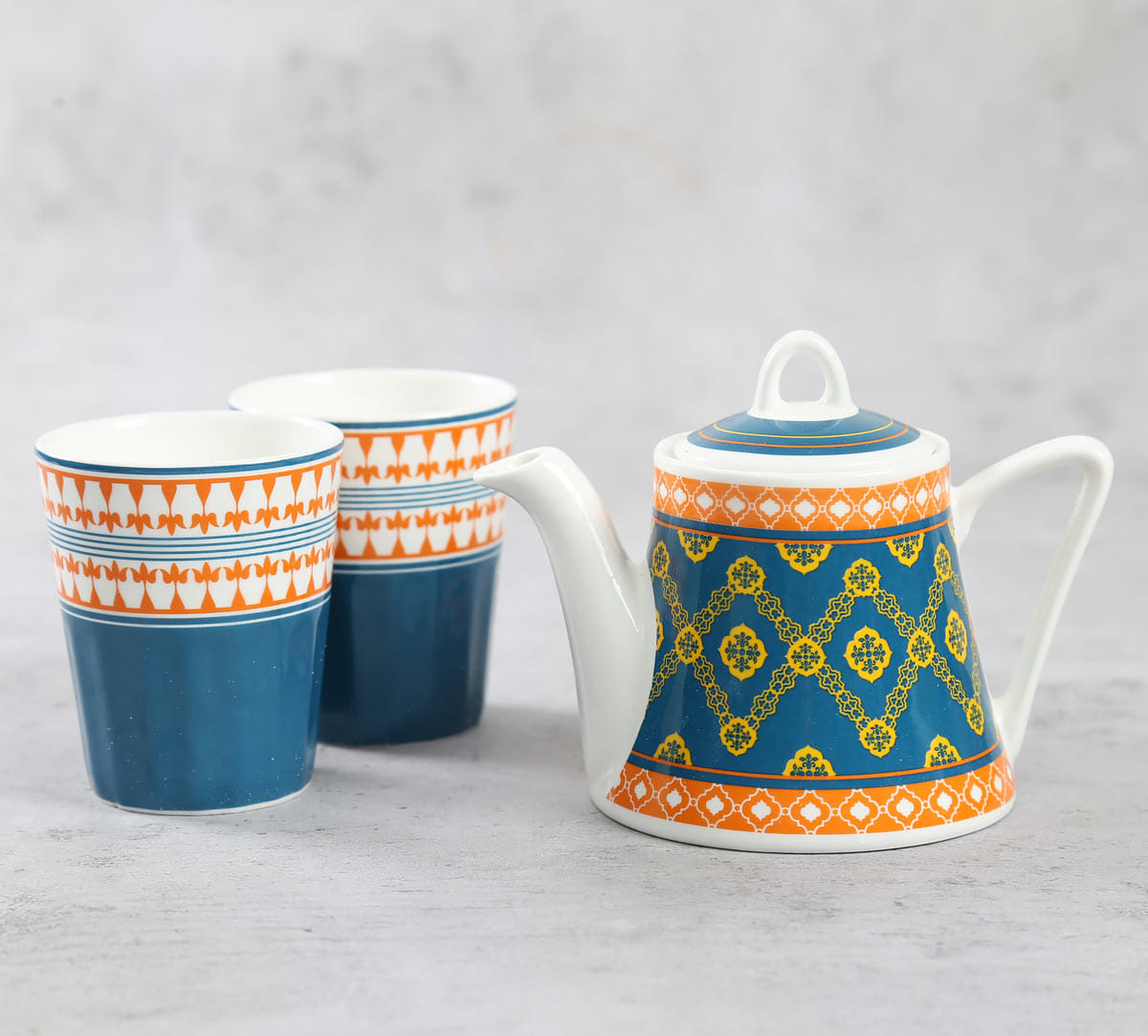 Swirling Safari Tea Kettle Set