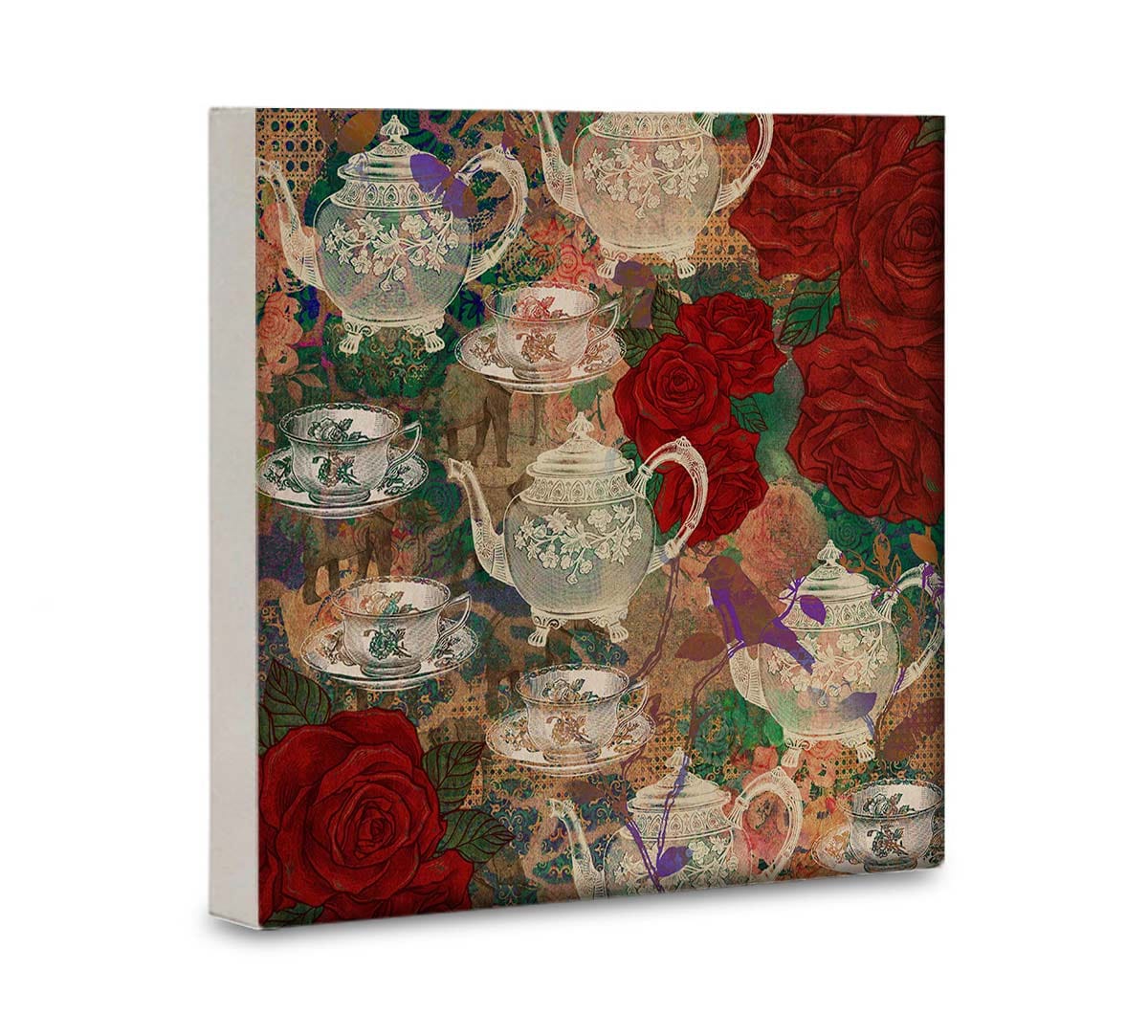 Teapot Jungle Canvas Wall Art