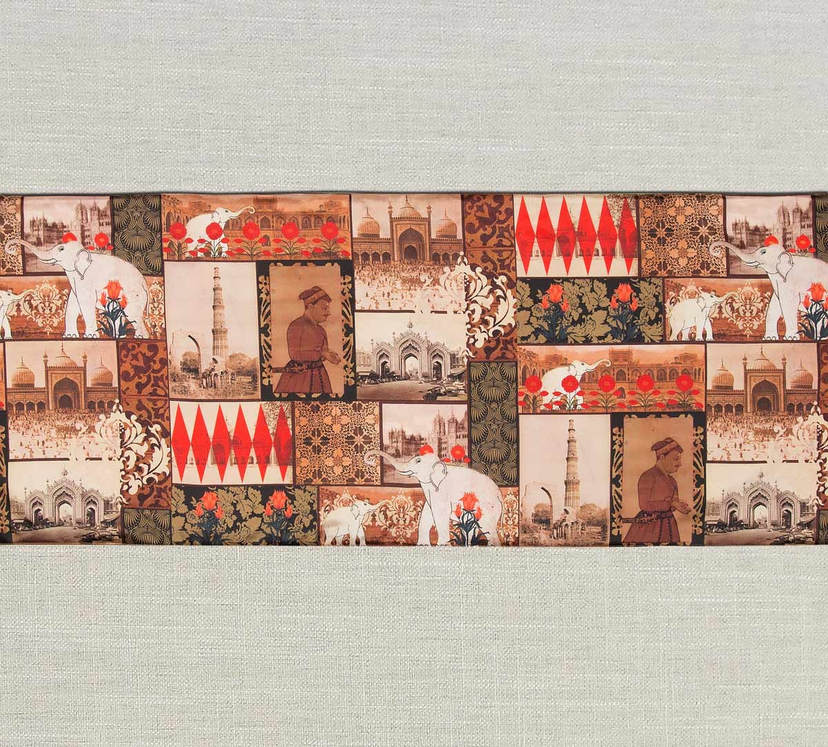 The Mughal Era Bed and Table Runner