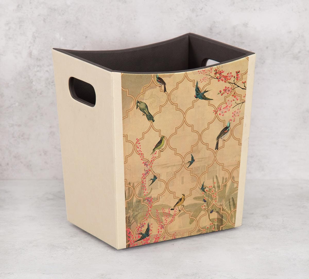 The World from my Window Leather Storage Bin