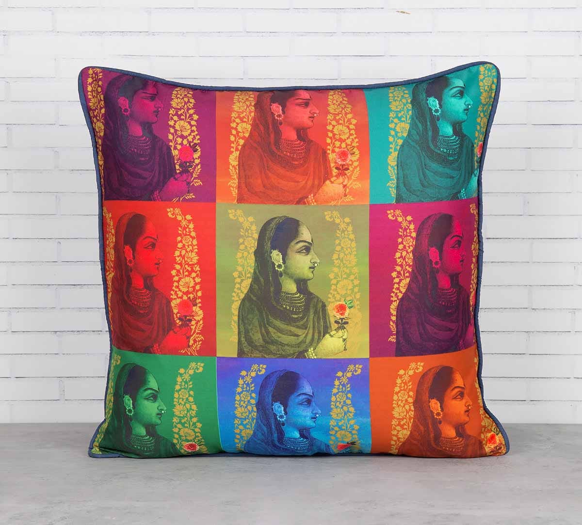 Tinted Queen Satin Blend Cushion Cover