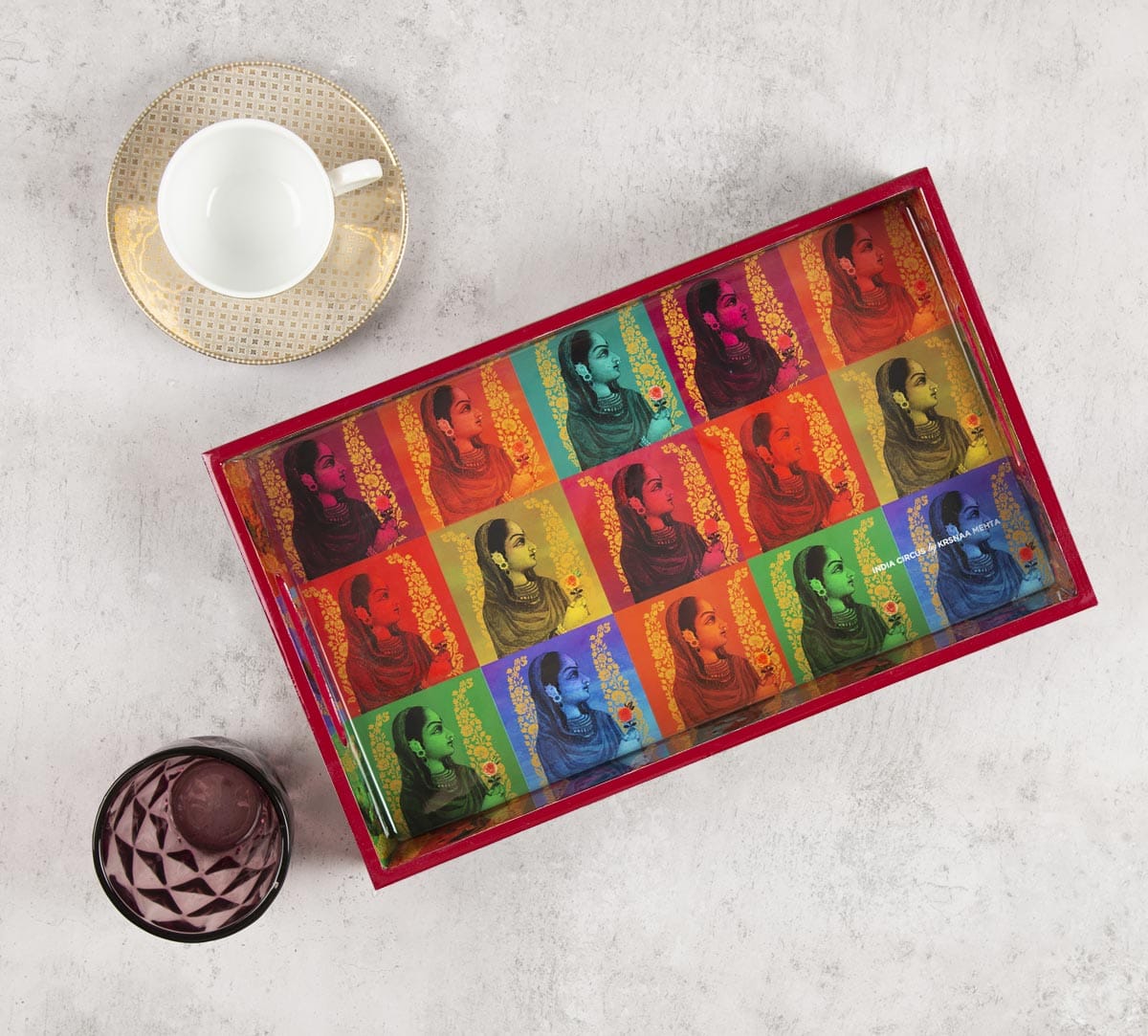 Tinted Queen Rectangle Serving Tray
