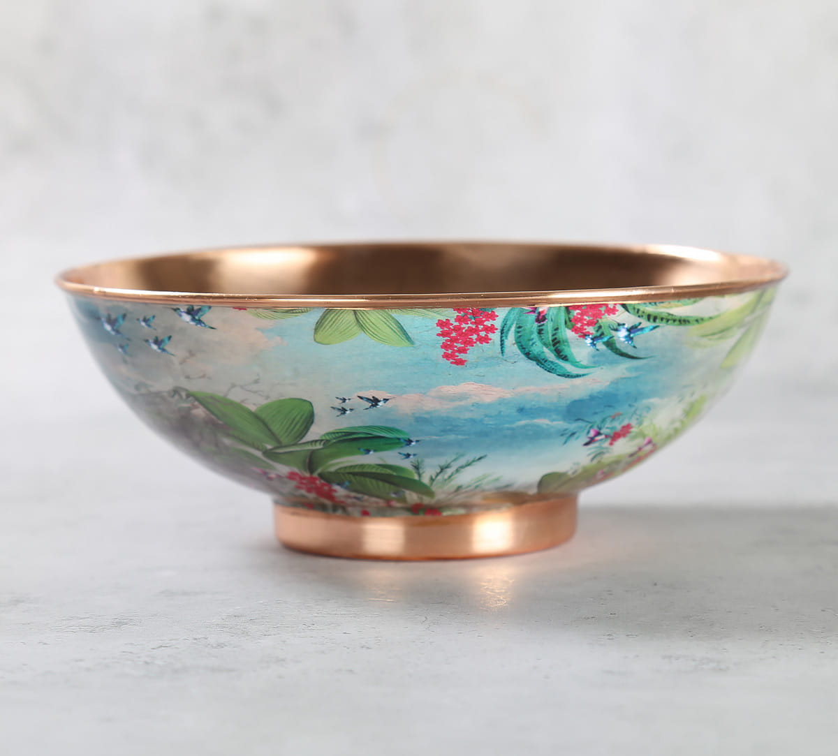 Tropical View Copper Bowl