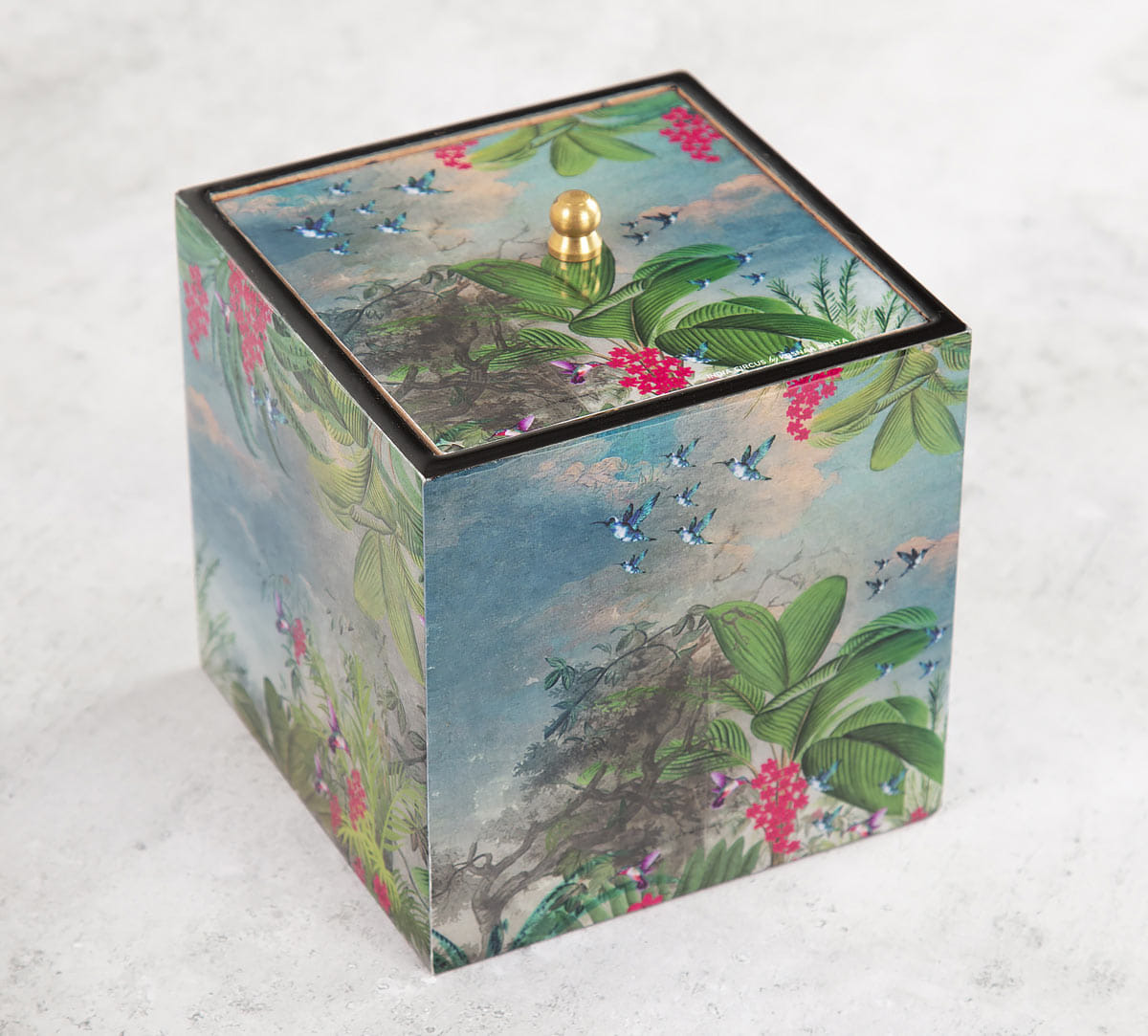 Tropical View Square Storage Box