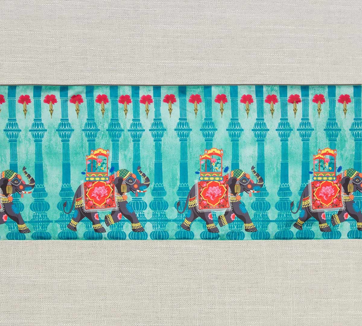 Tusker Chariot Bed and Table Runner