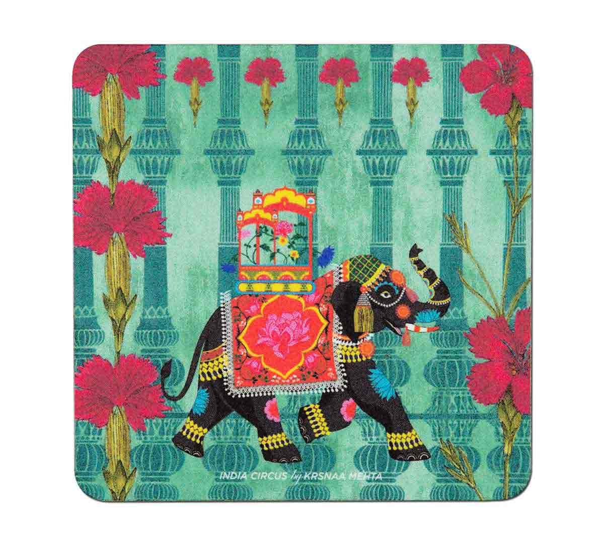 Tusker Chariot Table Coaster (Set of 6)