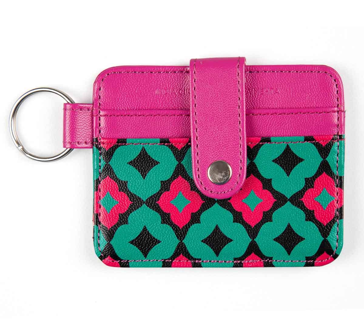 Ultramarine Tracery Keychain Card Holder