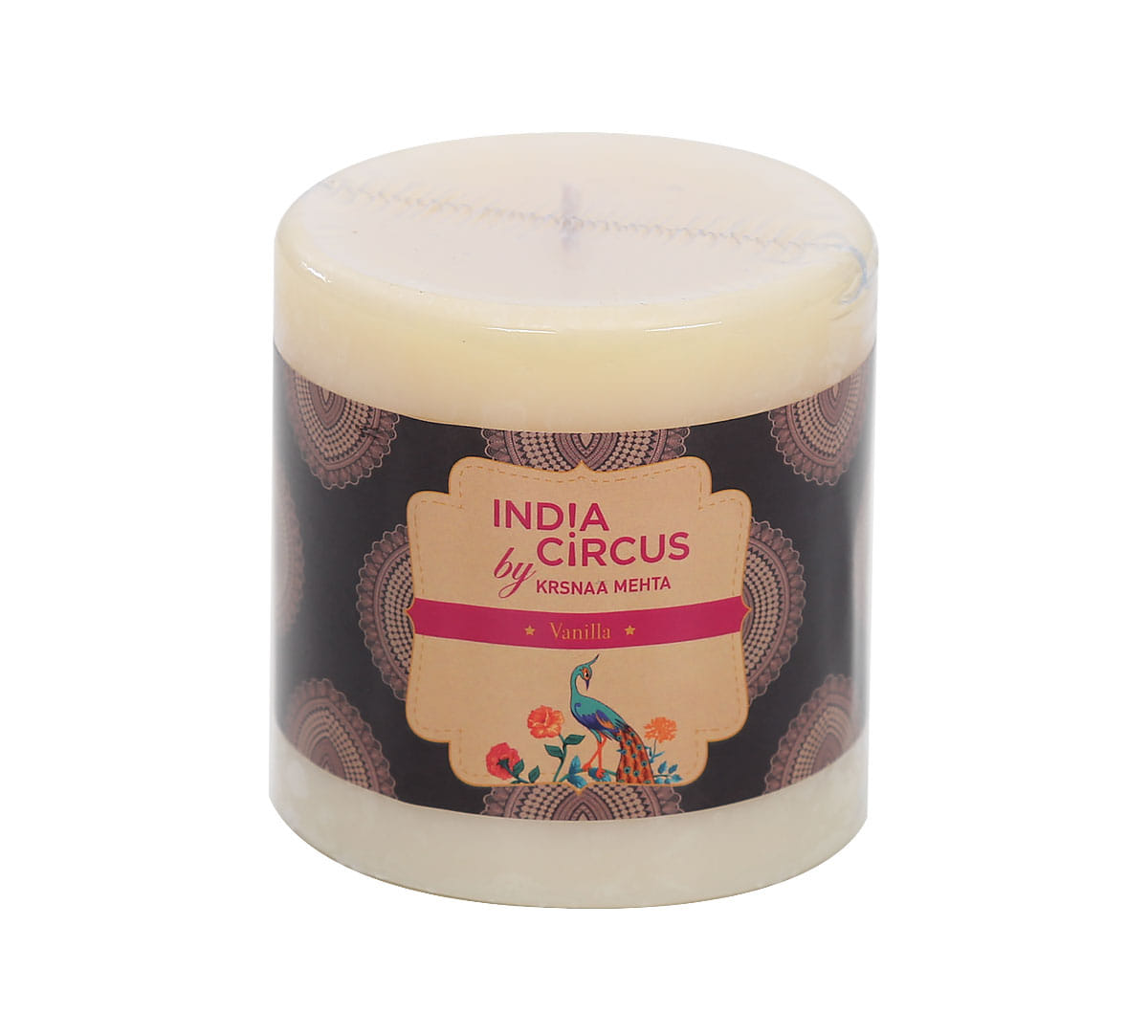 Vanilla Bean Scented Pillar Candle