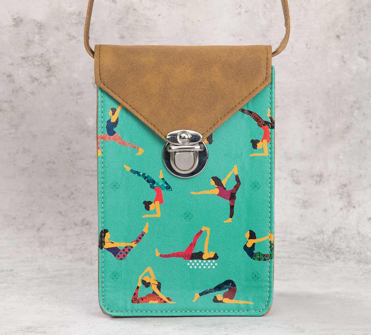 Yoga Emoji Mobile Sling Bag
