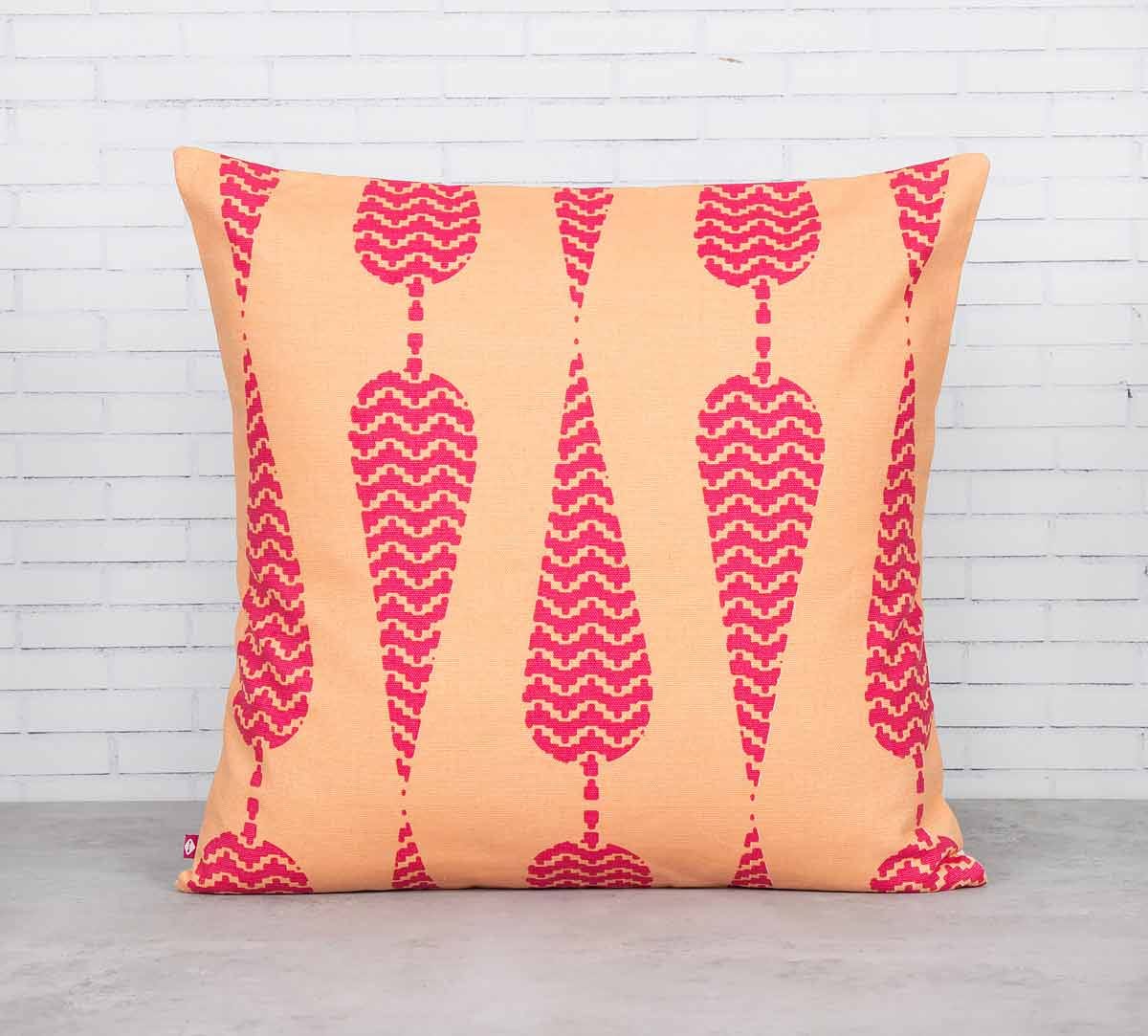 Conifer Spades fuchsia Pink Cotton Cushion Cover