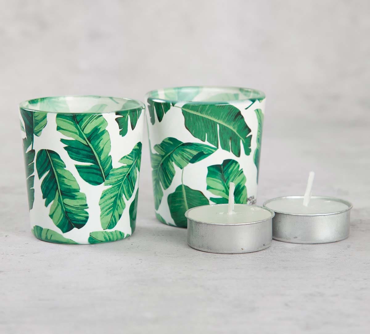 Pleasant Peduncle Tea Light Holder Set of 2