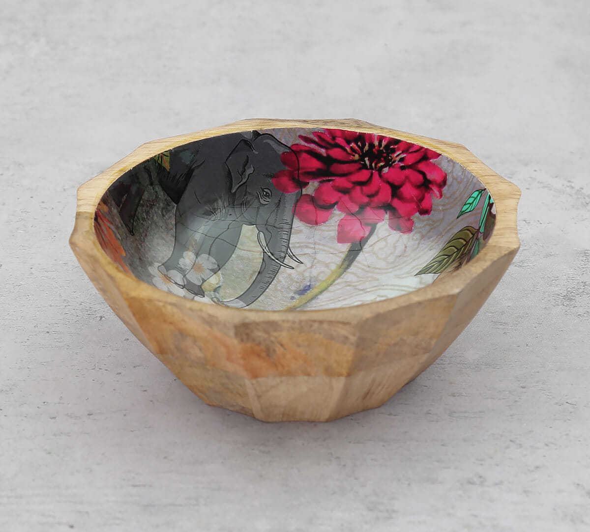 March Of The Blossoms Small Wooden Bowl