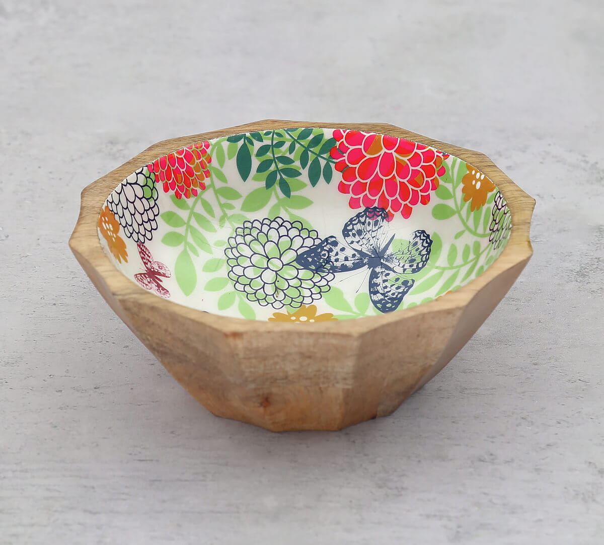 Monarch's Cadence Small Wooden Bowl