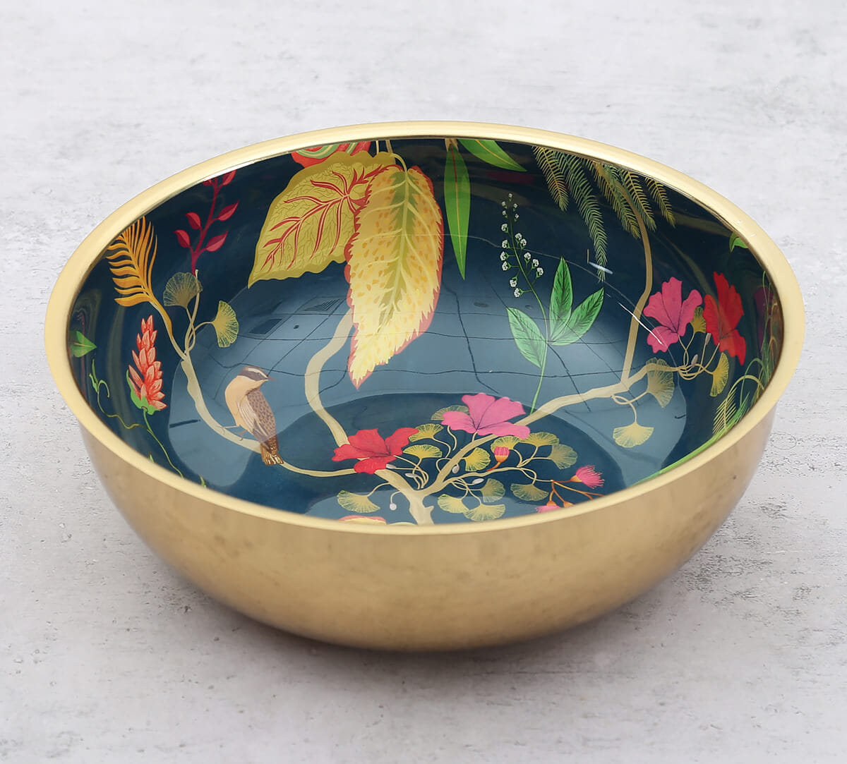 Fronds and Florets Steel Bowl