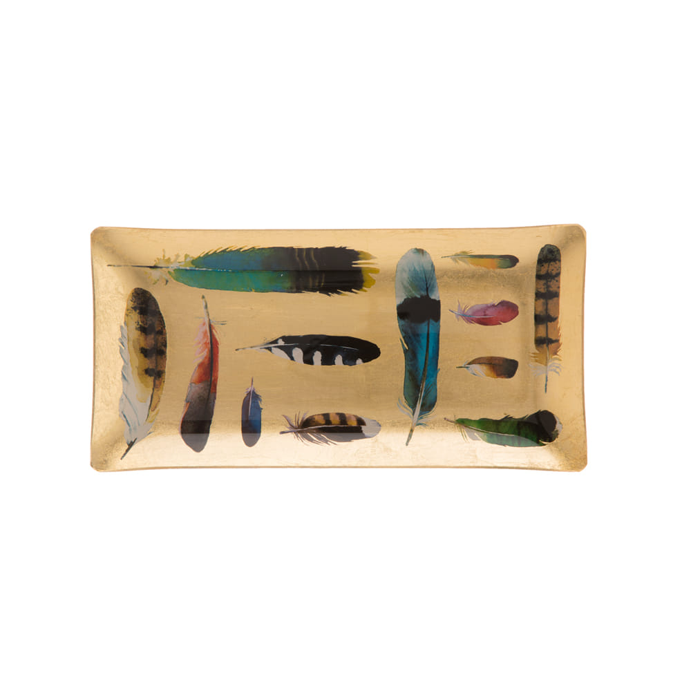 Floating Feathers Decorative Platter