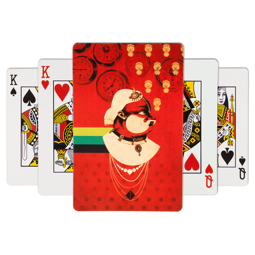 Moustache Raja Playing Card - (Set of 2)