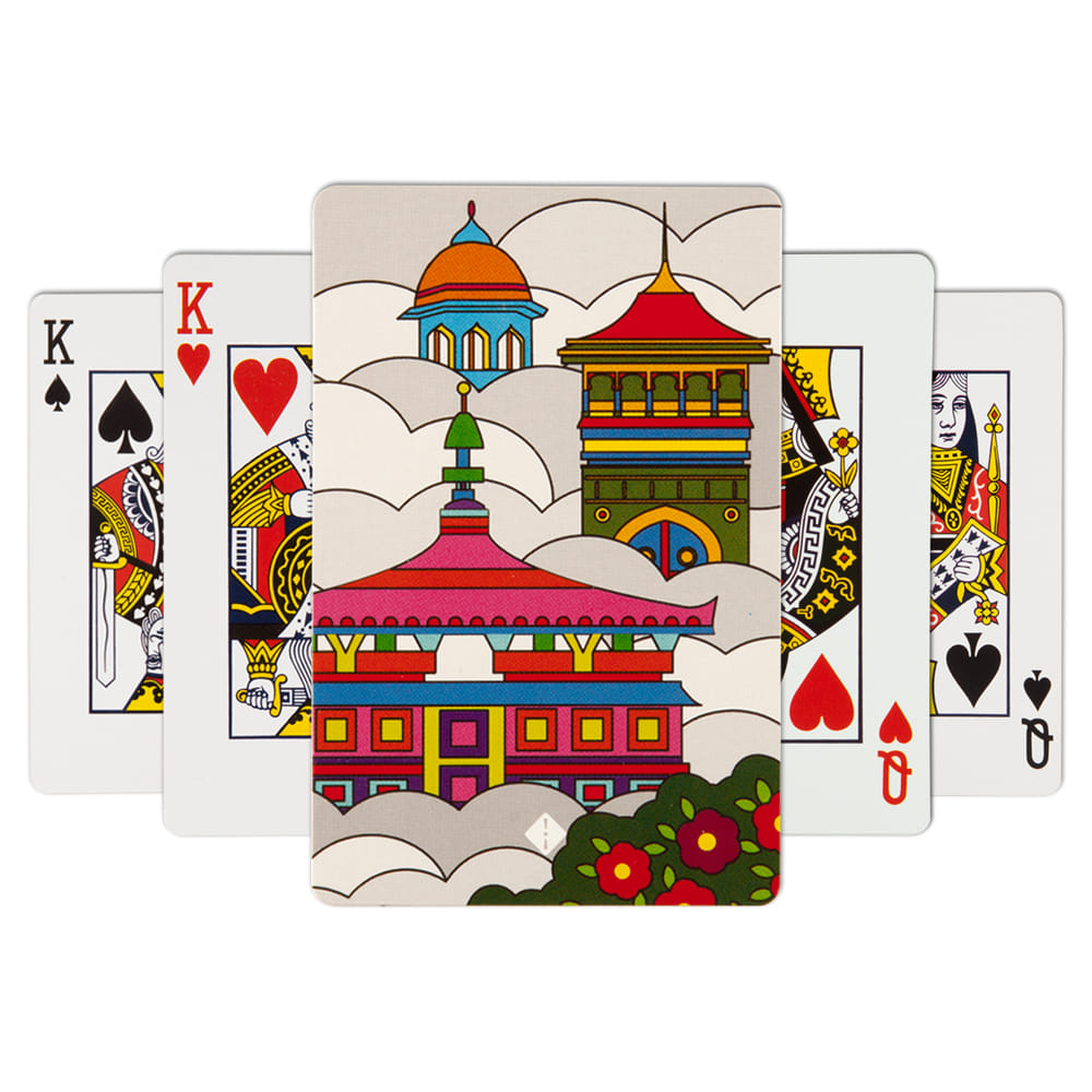 Namaste Sky - line Playing Card - (Set of 2)